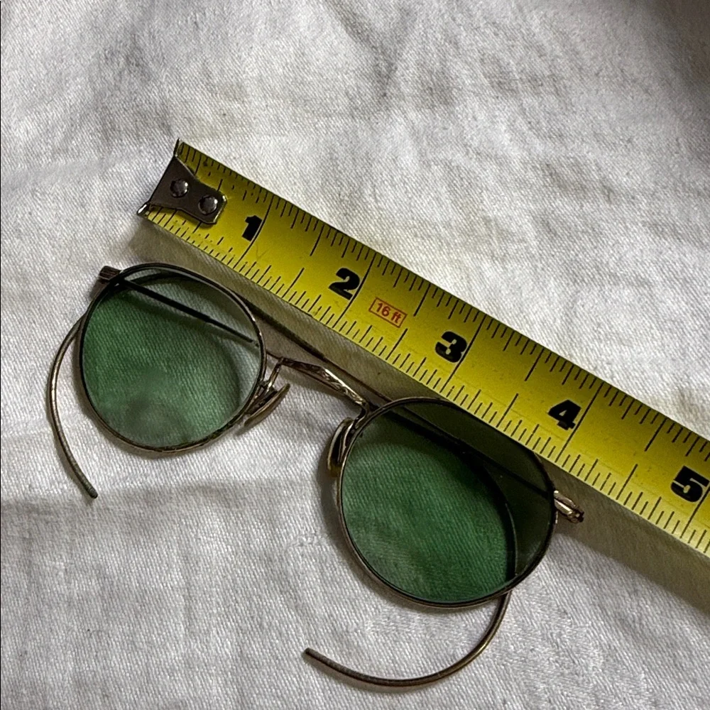 Stylish Green Round Vintage 1930's American Optical "FUL-VUE" safety Sunglasses - Picture 4 of 4